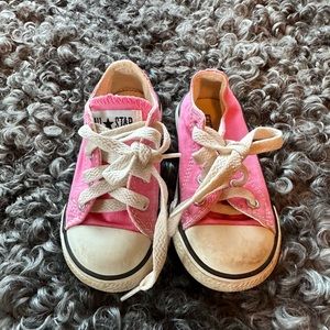 Converse all-stars pink sneakers size 6 baby/toddler